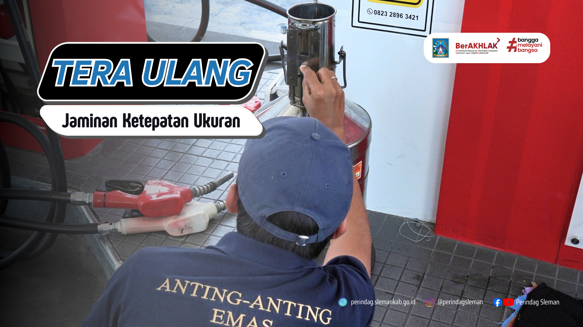 Tera Ulang Pompa Ukur BBM di SPBU Ringroad Jombor Pastikan Ketepatan Takaran