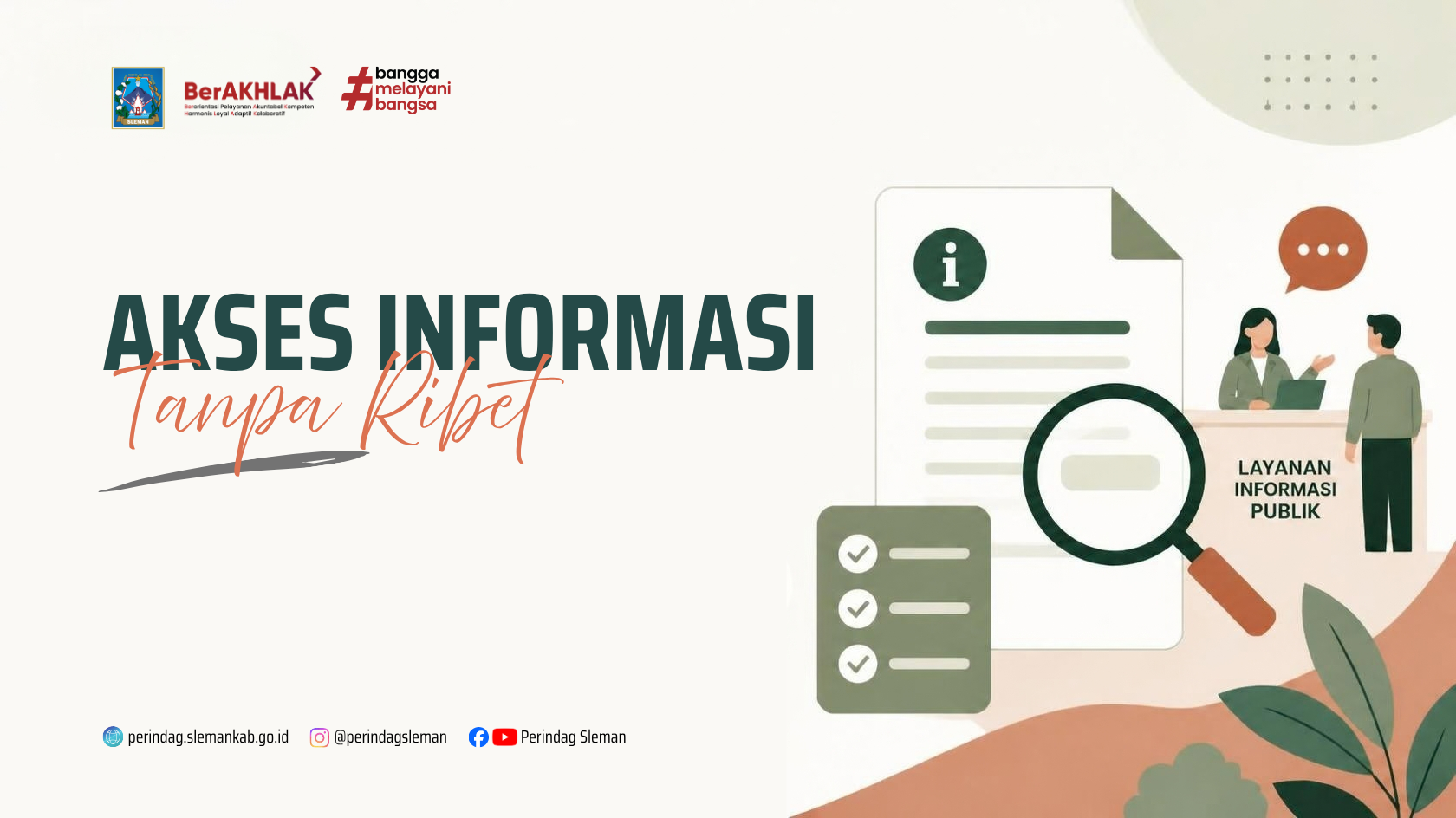 Dinas Perindag Sleman Permudah Akses Informasi Publik